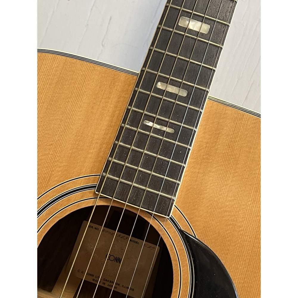 Conn f-27 Acoustic Guitar MIJ 1970s/80s Vintage - Picture 7 of 16